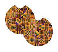 YYHWHJDE African Tribal Ethnic Texture Prints Car Cup Coasters 2-Pack - The Ideal Housewarming Gift for Car Owners - High-Grade Neoprene Throw, Effortless Style & Protection