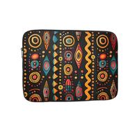YYHWHJDE African Tribal Ethnic Texture Prints Protective Shockproof Portable Laptop Sleeve Case 10 inch for Men and Women Business Travel, and Office Daily Use