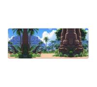 YYHWHJDE Age Of Dinosaurs Pattern Extra Large Mouse Pad Strong Adhesion, Durable, Precise Locking Edge 12x31.5in