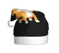 YYHWHJDE Agile cat Pattern Christmas Hat for Adult Soft and Fluffy, Ideal for Long-Term Use