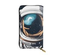 YYHWHJDE Air Astronaut Picture Quality Leather Long Clutch Wallet Designed for Fashion Girls and Women Stylish 7.48 x 4.13 in