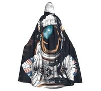 YYHWHJDE Air astronaut Prints Halloween Adult Hooded Cloak for Parties and Costumes