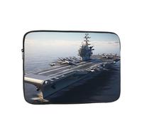 YYHWHJDE Aircraft Carrier Prints Protective Shockproof Portable Laptop Sleeve Case 12 inch for Men and Women Business Travel, and Office Daily Use