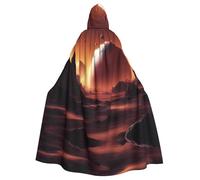 YYHWHJDE Alien Planet Prints Adult Hooded Cloak is a super large, comfortable, and durable Halloween hooded poncho