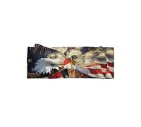 YYHWHJDE American Flag Fire Eagle Prints Baby Bow Headband - Adorable Newborn Throw for Sweet Baby Girls & Perfect Shower Gift