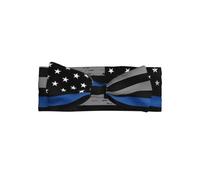 YYHWHJDE American Thin Blue Line Flag Prints Baby Bow Headband - Soft & Stretchy Newborn Throw for Cute Baby Girls 0-6 Months