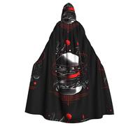 YYHWHJDE An Arrow Through The Heart Prints Halloween Adult Hooded Cape Men'S And Women'S Clothing Mantle Role-Playing