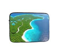 YYHWHJDE an Island in The Ocean Prints Protective Shockproof Portable Laptop Sleeve Case 13 inch for Men and Women Business Travel, and Office Daily Use