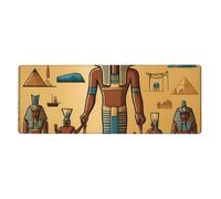 YYHWHJDE Ancient Egypt Tribe Series Pattern Extra Large Mouse Pad, Computer Office Anti Slip Gaming Keyboard Thickened Version 12x31.5in
