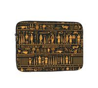 YYHWHJDE Ancient Egyptian Hieroglyph Prints Protective Shockproof Portable Laptop Sleeve Case 10 inch for Men and Women Business Travel, and Office Daily Use