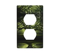 YYHWHJDE Ancient Trees Pattern Double Socket Wall Panel Decorative for Residential and Commercial Areas 4.5x2.76in
