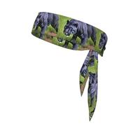 YYHWHJDE Animal Panther Pattern Sports headscarf, sweat absorbing and breathable, motion headband, double-sided kerchief