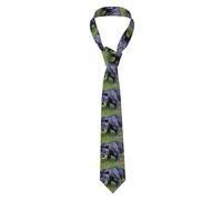 YYHWHJDE Animal Panther Prints Men's tie classic style suit cravat suitable for holidays and work