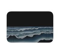 YYHWHJDE Anti Slip Thickened Floor Mat The endless sea Prints Non-Slip, Easy to Clean, Durable, Fade-Resistant, Perfect for Toilet Bathroom 60x40cm