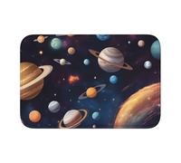 YYHWHJDE Anti Slip Thickened Floor Mat Universe Galaxy Outer Space Prints Non-Slip, Easy to Clean, Durable, Fade-Resistant, Perfect for Toilet Bathroom 60x40cm