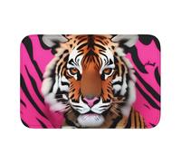 YYHWHJDE Anti Slip Thickened Floor Mat Zebra Tiger Leopard pink Prints Non-Slip, Easy to Clean, Durable, Fade-Resistant, Perfect for Toilet Bathroom 60x40cm