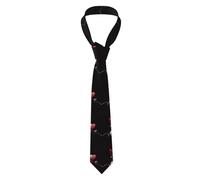 YYHWHJDE Antlers and love eggs Pattern Men's Necktie for Business, Daily Wear, Work, Birthdays, Weddings, Parties, Banquets Easy Care 57X3.1 In