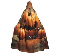 YYHWHJDE Ants Attacking Pumpkin Prints Adult Hooded Cloak is a super large, comfortable, and durable Halloween hooded poncho