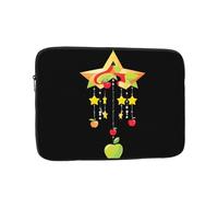 YYHWHJDE Apple Star Wind Chime Prints Protective Shockproof Portable Laptop Sleeve Case 10 inch for Men and Women Business Travel, and Office Daily Use