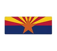 YYHWHJDE Arizona Flag Picture Extra Large Mouse Pad, Computer Office Anti Slip Gaming Keyboard Thickened Version 12x31.5in