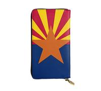 YYHWHJDE Arizona Flag Printing Quality Leather Long Clutch Wallet Designed for Fashion Girls and Women Stylish 7.48 x 4.13 in
