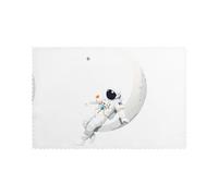 YYHWHJDE Astronaut On The Crescent Moon Prints Placemats Set of 6 12x18in - Engineered for Durability & Heat Resistance Polyester