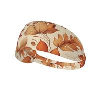 YYHWHJDE Autumn Beautiful Floral Picture Sports Headband for Women Sweat Proof Bandeau Summer Elastic Band
