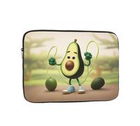 YYHWHJDE Avocado Rope Skipping Picture Shockproof Portable Laptop Sleeve Case 15 inch for Men and Women Business Travel, School, and Office Daily Use