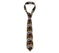 YYHWHJDE Baby Hedgehog Pattern Men's tie classic style suit cravat suitable for holidays and work