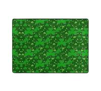 YYHWHJDE background st patrick's day glitter Prints Luxurious Faux Fur Non-Slip Rug 80x58in Ultra Soft Absorbent Floor Layer for Living Room Bedroom Office