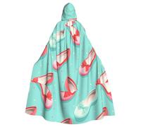YYHWHJDE ballet shoe Pattern Halloween Adult Hooded Cloak for various party and carnival settings