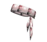 YYHWHJDE Bamboo and Cherry blossoms Tree Zen Pattern Sports Double-Sided Headscarf Quick Drying, Moisture Wicking for Women, Girls, and Men