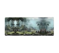 YYHWHJDE Bamboo Panda Prints Extra Large Mouse pad Mousepad 12x31.5in for Office Gaming Learning