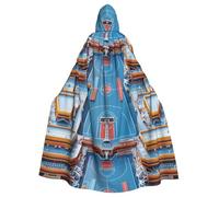 YYHWHJDE Basketball Arena Pattern Halloween Adult Hooded Cape Cloak No Zipper, Comfortable For Costume Parties