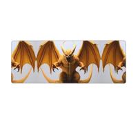 YYHWHJDE Bat Tusk Monster Prints Extra Large Mouse pad Mousepad 12x31.5in for Office Gaming Learning