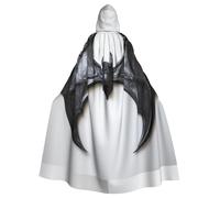 YYHWHJDE Bat's wings Prints Adult Hooded Cloak is a super large, comfortable, and durable Halloween hooded poncho
