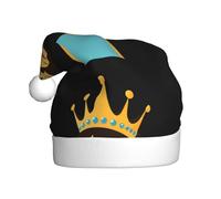 YYHWHJDE Beautiful girl wearing a crown Pattern Christmas Hat for Adult quality festive accessory crafted soft, lightweight