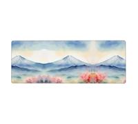 YYHWHJDE Beautiful Mt. Fuji Print Prints Extra Large Mouse pad Mousepad 12x31.5in for Office Gaming Learning