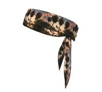 YYHWHJDE Beautiful palm trees Prints Sports Double-Sided Headscarf Quick Drying, Moisture Wicking for Women, Girls, and Men