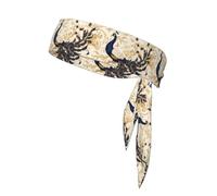 YYHWHJDE beautiful peacock Pattern Sports headscarf, sweat absorbing and breathable, motion headband, double-sided kerchief