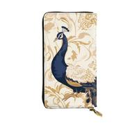 YYHWHJDE Beautiful Peacock Picture Quality Leather Long Clutch Wallet Designed for Fashion Girls and Women Stylish 7.48 x 4.13 in