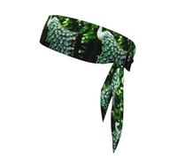 YYHWHJDE Beautiful Peacock Prints Sports Double-Sided Headscarf for Women and Men Adjustable for All Head Circumferences