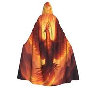 YYHWHJDE beautiful phoenix Pattern Halloween Adult Hooded Cloak for various party and carnival settings