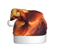 YYHWHJDE beautiful phoenix Prints Christmas Hat for Adult quality festive accessory crafted soft, lightweight