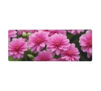 YYHWHJDE Beautiful Pink Flowers Picture Extra Large Mouse Pad, Computer Office Anti Slip Gaming Keyboard Thickened Version 12x31.5in