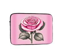 YYHWHJDE Beautiful Pink Roses Prints Protective Shockproof Portable Laptop Sleeve Case 10 inch for Men and Women Business Travel, and Office Daily Use