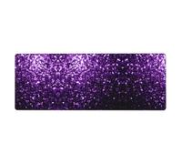 YYHWHJDE Beautiful Purple Glitter Prints Mouse Pad 12x31.5in