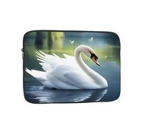 YYHWHJDE Beautiful White Swan Prints Protective Shockproof Portable Laptop Sleeve Case 17 inch for Men and Women Business Travel, and Office Daily Use