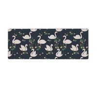 YYHWHJDE Beautiful White Swans On The Lake Prints Mouse Pad 12x31.5in