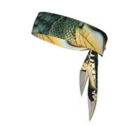 YYHWHJDE big mouth crocodile Pattern Sports Double-Sided Headscarf Quick Drying, Moisture Wicking for Women, Girls, and Men